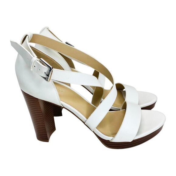 Nine West Deanne Size 10 Strappy Platform Heels Evening Party Sandals Open Toe - Picture 6 of 10